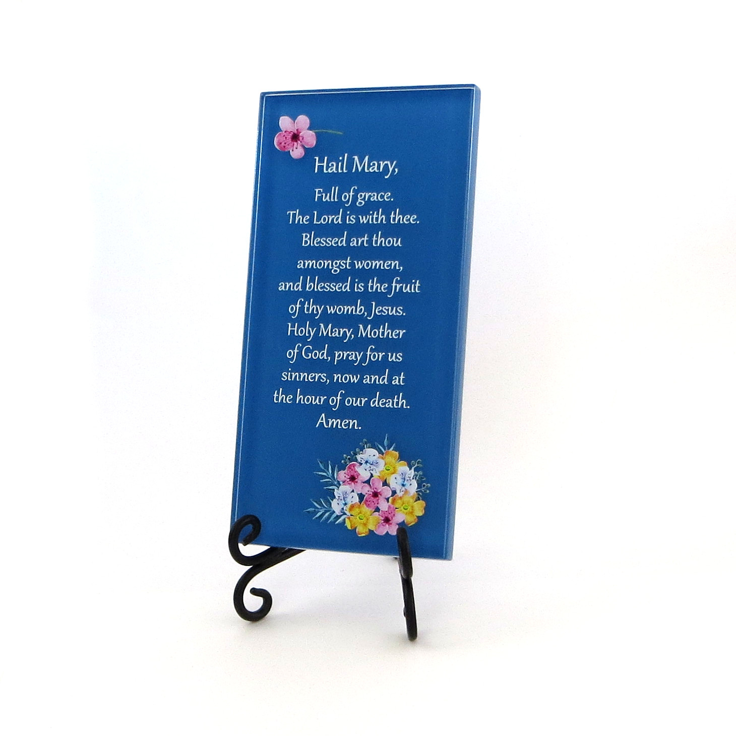 Lifeforce Glass The Third Step Prayer Inspirational Glass Plaque. Beloved Prayer Provides Loving Support and Encouragement For Those In Recovery. Includes Folding Easel White