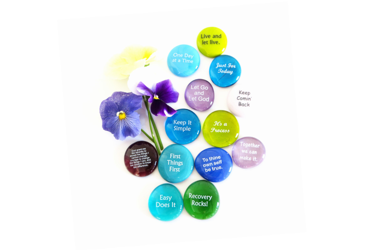 Recovery Stones, Beautiful Encouragement for those in 12 Step Programs