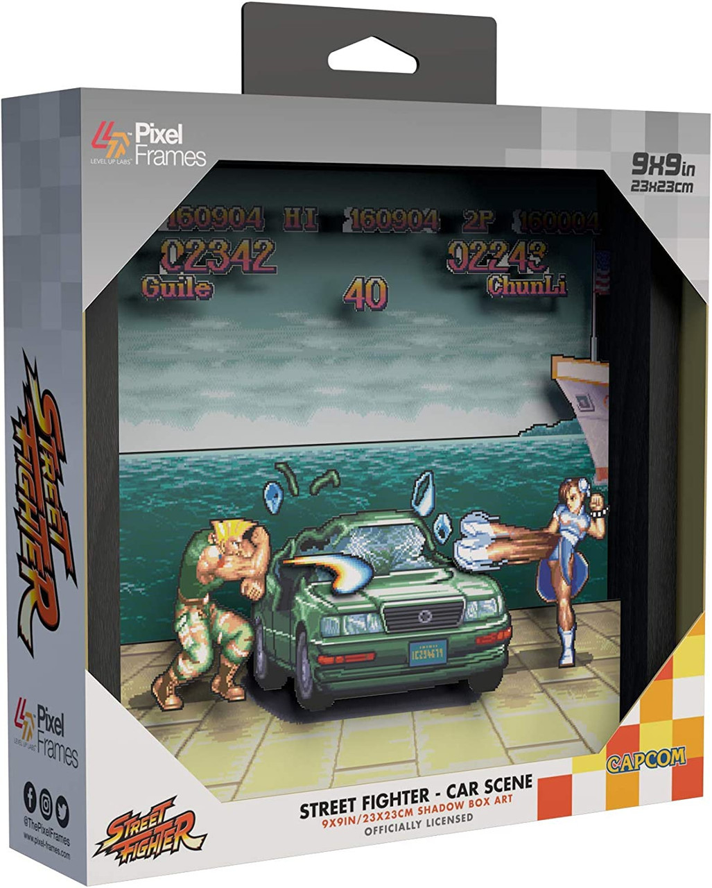 Street Fighter II 3D Mini Pixel Fighter Guile Kit