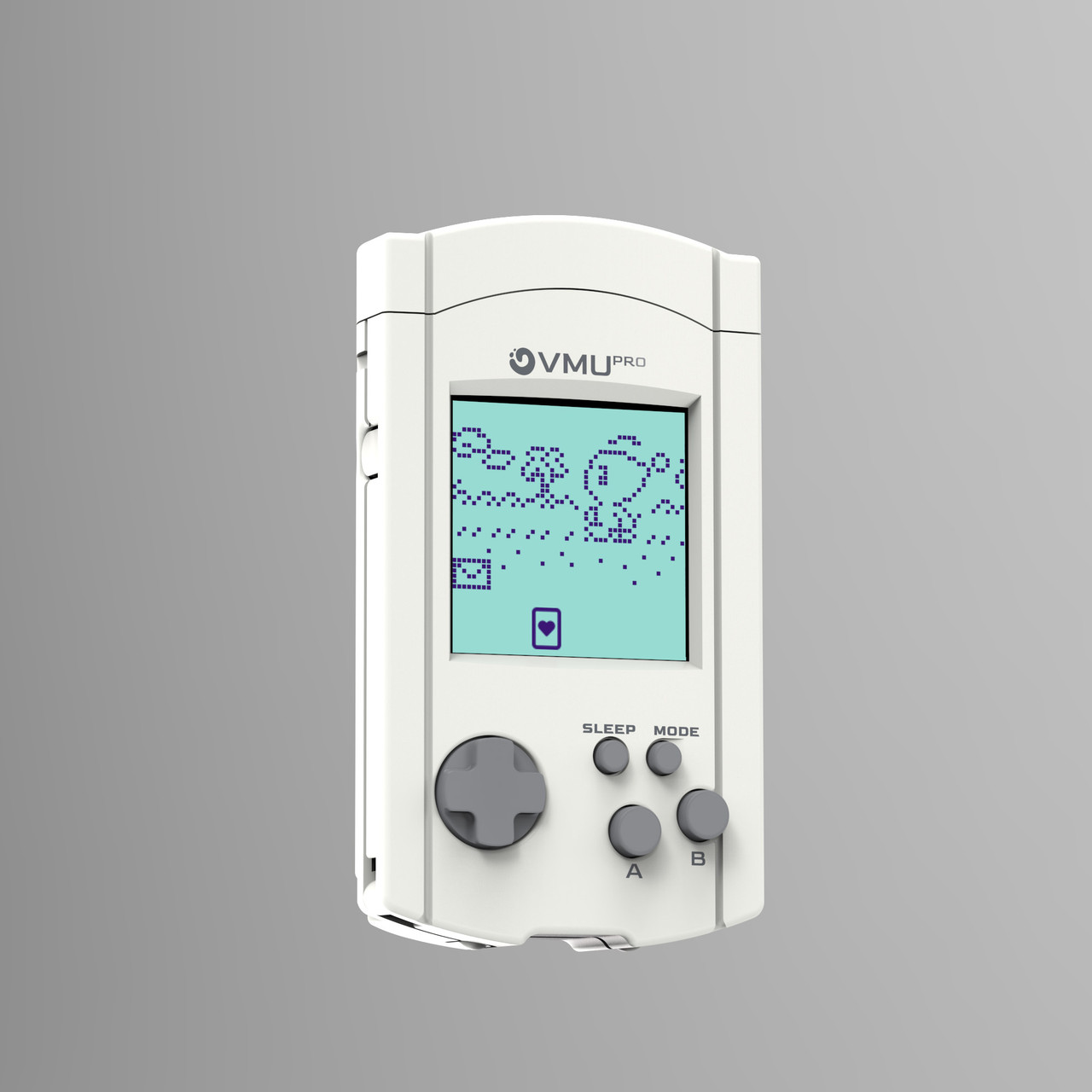 VMUPro Handheld Visual Memory Card for Dreamcast (Classic White)