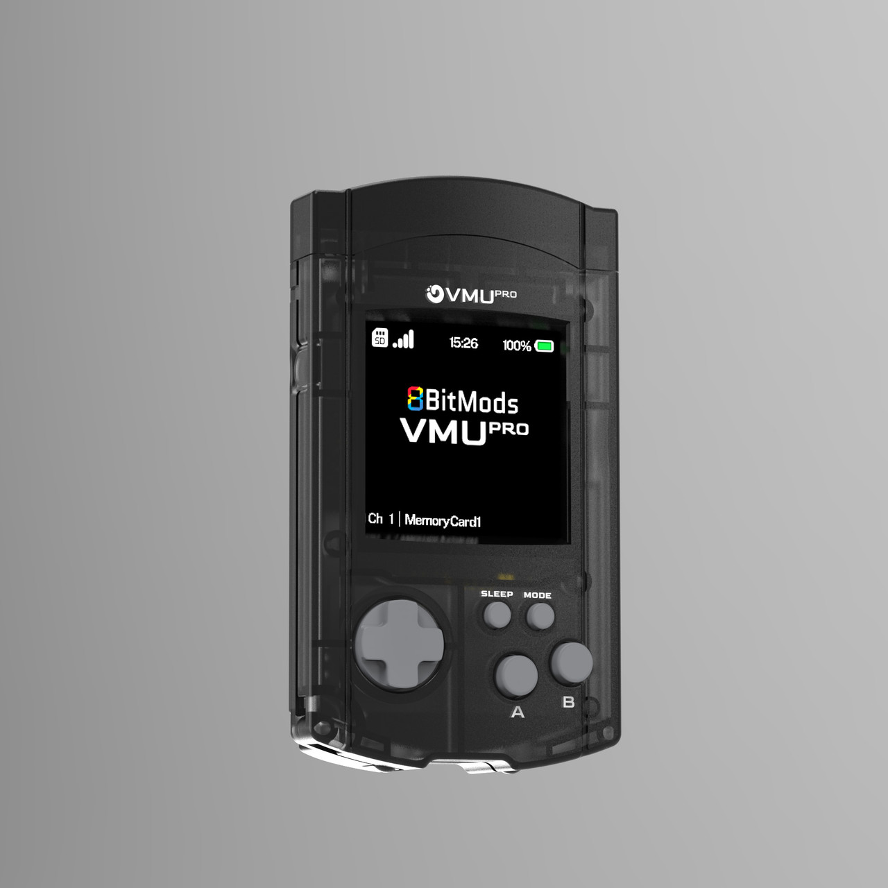 VMUPro Handheld & Visual Memory Card for Dreamcast (Smoke Black)