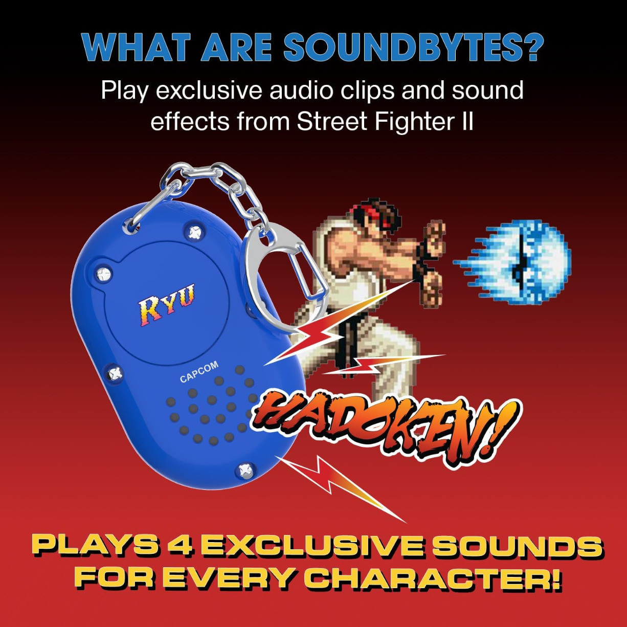 Street Fighter 2 Sound FX Key Chain Blind Box
