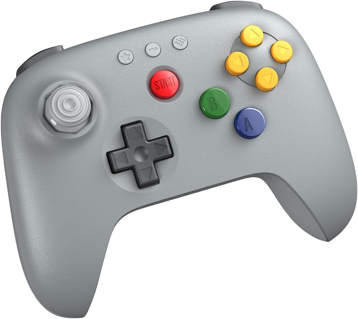 アーケードコントローラー　8bitdo 8BitDo 64 Bluetooth Controller - Grey