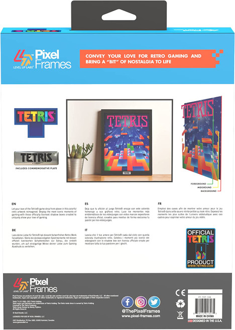 Pixel Frames Tetris 23x30cm | Köp från SpelochSånt på