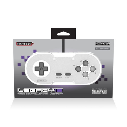 Retro-Bit Legacy16 USB Controller for Switch / PC - Grey