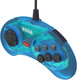 SEGA Mega Drive 6 Button Pad with USB - Blue