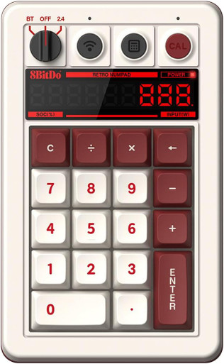 【新品】8BitDo Retro 18 Mechanical Numpad（N） Amazon.com: 8BitDo Retro 18 Mechanical Numpad, Supports