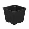 Gro Pro Square Plastic Pot Black 4 in