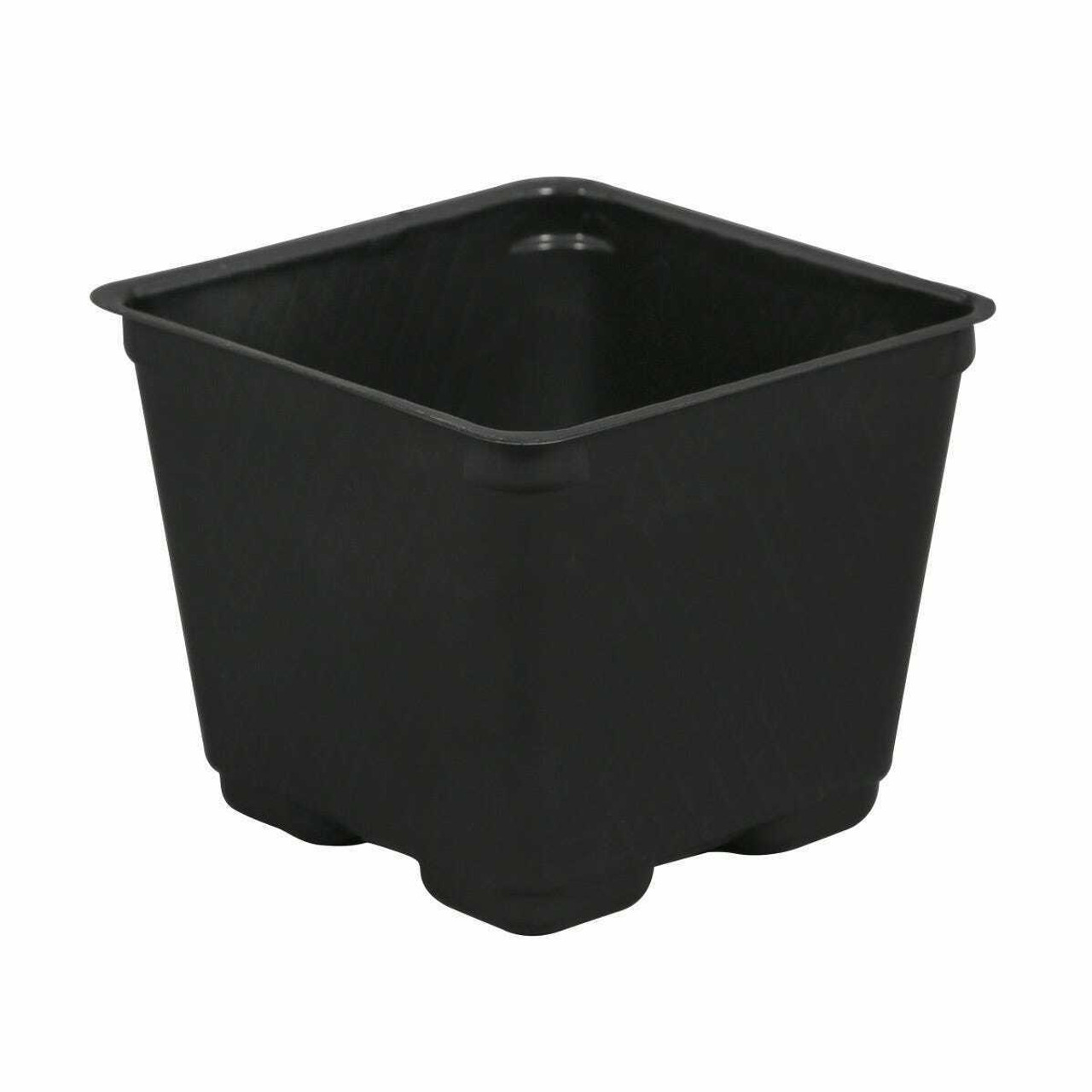 Gro Pro Square Plastic Pot Black 4 in - 1