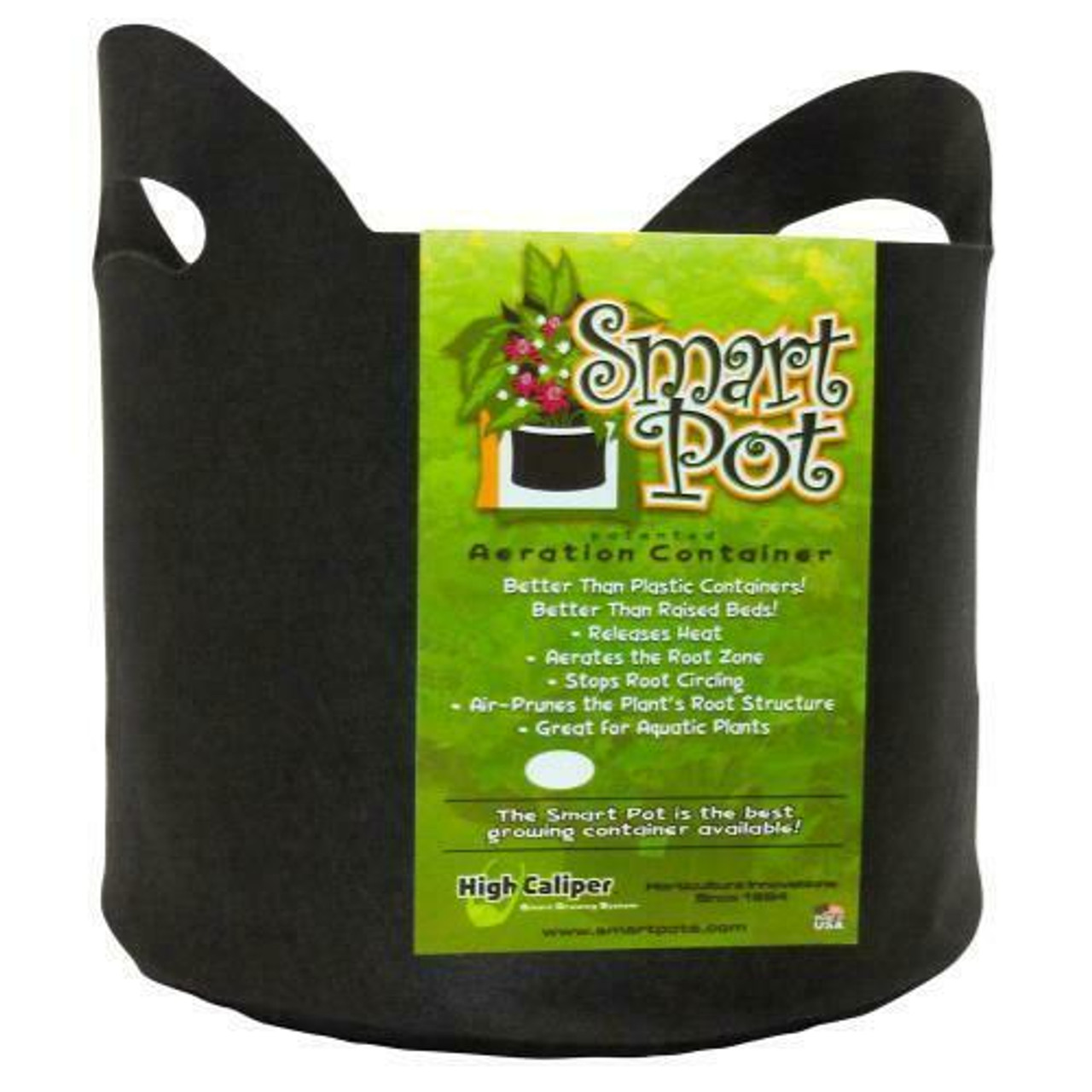 Smart Pot Black 5 Gallon w/ handles