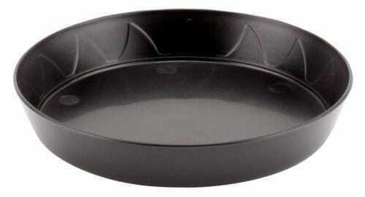 Gro Pro Heavy Duty Black Saucer - 6 in (100/Cs)(Must buy 100) - 1