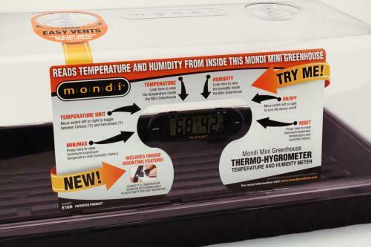 Mondi Mini Greenhouse Thermo/Hygrometer