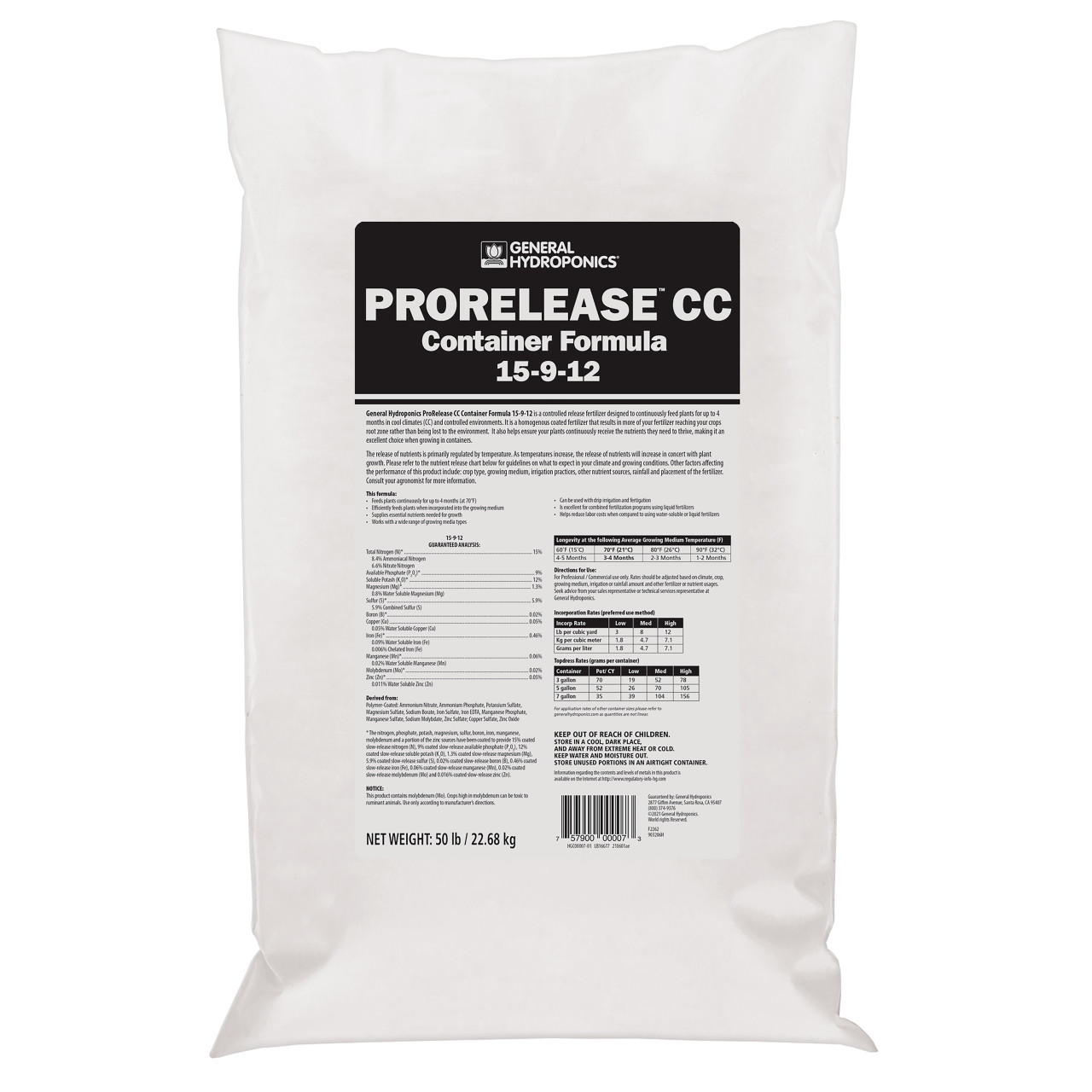 GH ProRelease CC Container Formula 50lb.