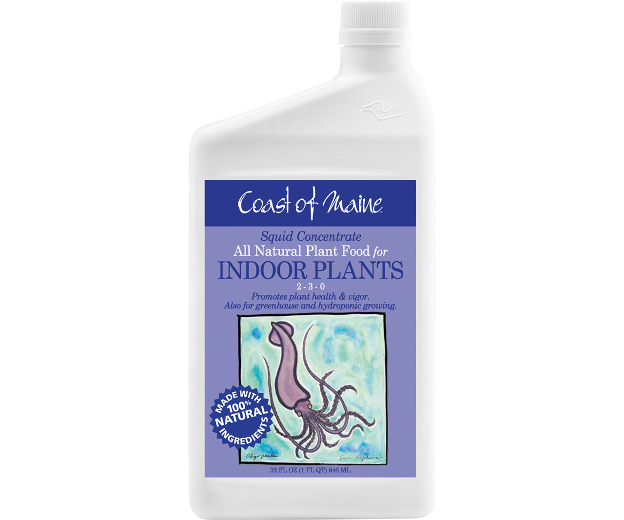 Coast of Maine Squid All Natural Liquid Plant Food 2-3-0  Qt