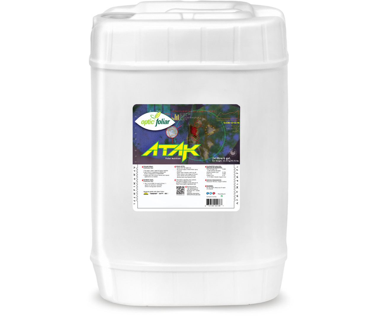 Optic Foliar ATAK CONCENTRATE 24L 6gal