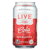 Live Soda - Soda Cola Probiotic - Case of 4-6/12 fl oz.