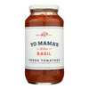 Yo MamaS Foods Basil Fresh Tomatoes Tomato Sauce Basil - Case of 12 - 25 OZ