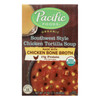 Pacific Natural Foods - Soup Chicken Tortilla - Case of 12 - 17 OZ