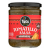 Tres Latin Foods - Salsa Tomatillo Habn Hot - Case of 6 - 16 OZ