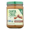 Santa Cruz Organic Organic Dark Roasted Peanut Butter Spread - Case of 6 - 16 OZ