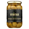 Mina - Olives Green Pitted - Case of 6 - 12.5 OZ