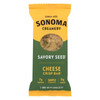 Sonoma Creamery Savory Seed Cheese Crisp Bar - Case of 12 - .8 OZ