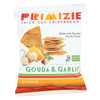 Primizie Gouda And Garlic Thick Cut Crispbreads - Case of 24 - 1.5 OZ