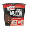 Flapjacked Flap Jacked High-Fiber Mighty Muffin With Probiotics Chocolate Peanut Butter - Case of 12 - 1.9 OZ