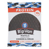 Rip Vanilla Wafels - Wafel Protein Ckies & Cream - Case of 12 - 1.48 OZ