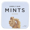 Simply Gum Ginger Mints  - Case of 6 - 30 CT