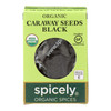 Spicely Organics Caraway Seeds Black (Nigella)  - Case of 6 - .35 OZ Spicely Organics Caraway Seeds Black (Nigella)  - Case of 6 - .35 OZ