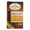 Twinings Tea - 100 Percent Organic - Earl Grey - 20 Bags - Case of 6 - 20 BAG Twinings Tea - 100 Percent Organic - Earl Grey - 20 Bags - Case of 6 - 20 BAG