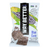 In A Bag Of Way Better Snacks Blue Corn Tortilla Chips, Every Chip  - Case of 12 - 1 OZ