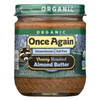 Once Again Creamy Roasted Almond Butter  - Case of 6 - 12 OZ