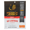 Perky Jerky Turkey Jerky, Hot & Bothered  - Case of 8 - 2.2 OZ