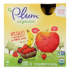 Plum Organics Applesauce Mashups With Strawberry And Banana - Case of 6 - 4/3.17OZ Plum Organics Applesauce Mashups With Strawberry And Banana - Case of 6 - 4/3.17OZ