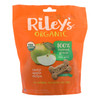 Riley's Organics Organic Dog Treats, Apple Recipe, Large  - Case of 6 - 5 OZ