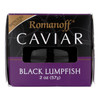 Romanoff Black Lumpfish Caviar  - Case of 6 - 2 OZ