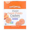 Rw Garcia 3 Seed Sweet Potato Crackers  - Case of 6 - 6.5 OZ Rw Garcia 3 Seed Sweet Potato Crackers  - Case of 6 - 6.5 OZ