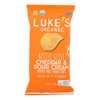 Luke's Organic - Kettle Chips Ched Srcrm - Case of 9 - 4 OZ Luke's Organic - Kettle Chips Ched Srcrm - Case of 9 - 4 OZ