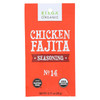 Riega Organic Chicken Fajita Seasoning Mix  - Case of 8 - .71 OZ