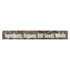 Spicely Organics - Organic Dill Seed - Case of 3 - 1.1 oz. Spicely Organics - Organic Dill Seed - Case of 3 - 1.1 oz.