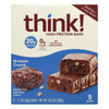 Think! Thin Brownie Crunch High Protein Bars - Case of 6 - 5/2.1 OZ Think! Thin Brownie Crunch High Protein Bars - Case of 6 - 5/2.1 OZ