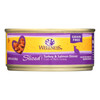 Wellness Pet Products - Cat Can Sliced Turkey & Salmon - Case of 24-5.5 OZ