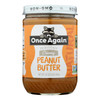 Once Again - Peanut Butter Creamy Unsweetened - Case of 6-16 OZ