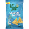 Late July Snacks - Tortilla Chips Garden Ranch - Case of 12-7.8 OZ