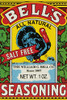 Bells Salt Free Seasoning - Case of 24 - 1 OZ