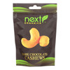 Next Organics Cashews, Dark Chocolate  - Case of 6 - 4 OZ Next Organics Cashews, Dark Chocolate  - Case of 6 - 4 OZ