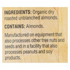 Woodstock Unsalted Organic Crunchy Dry Roasted Almond Butter - Case of 12 - 16 OZ