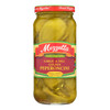 Mezzetta Garlic and Dill Golden Greek Pepperoncini - Case of 6 - 16 oz.